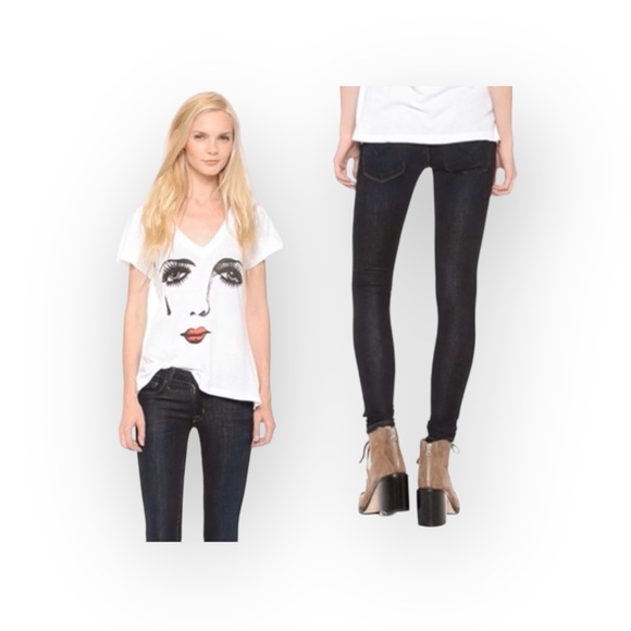 new Hudson ♛ Krista Super Skinny Stretch Dark Denim Jeans ♛ London Calling ♛ 26 - Picture 3 of 15